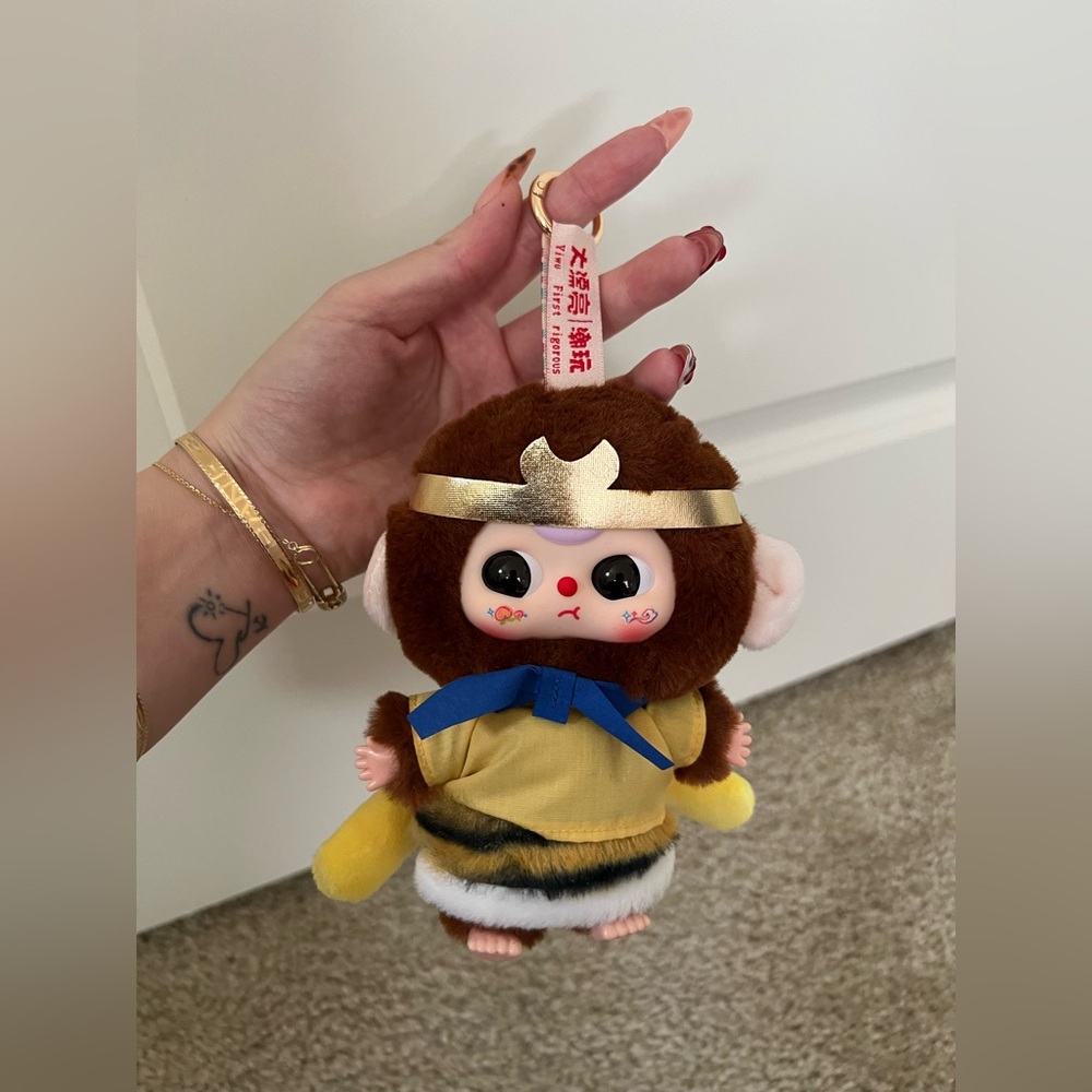 Cute Baby Three Monkey Plush keychain “journey to the west”